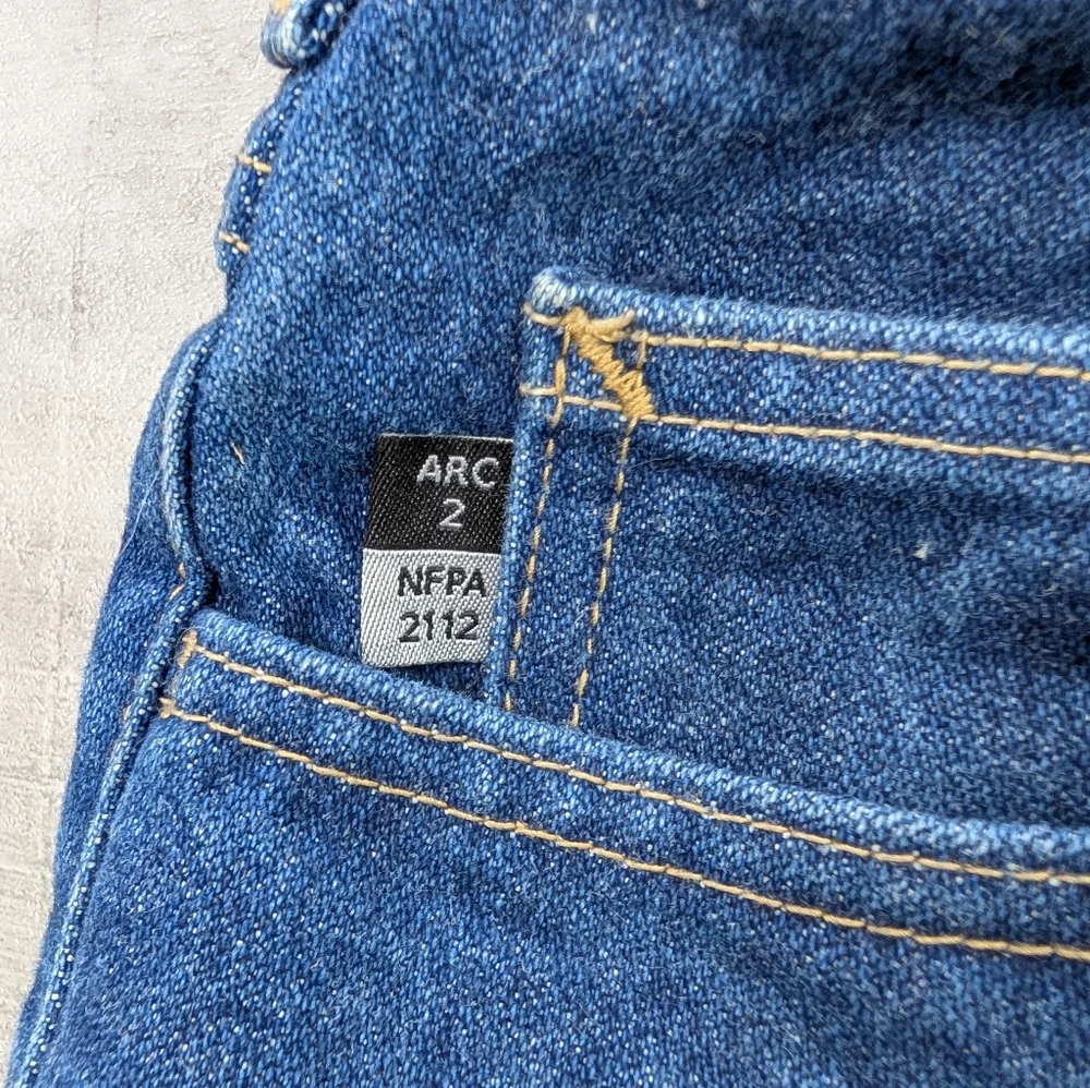 Carhartt FR Men's Dark Wash Denim Jeans Size 36 x 34 ARC 2 NFPA 2112
